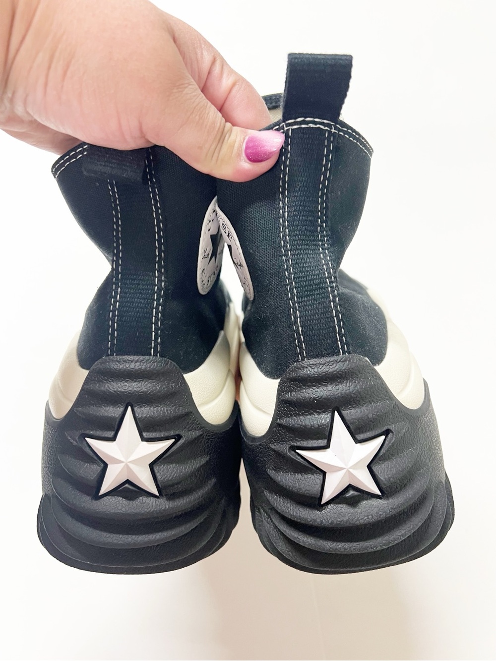 Converse Mens Black Gum Honey Run Star Motion Canvas Hightop Sneaker Size 13 - Picture 4 of 7